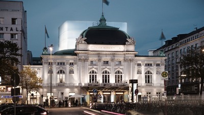 Deutsches Schauspielhaus in Hamburg - Fassadengestaltung Bühnenturm
