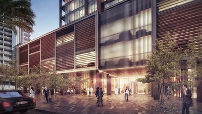 Plot 445 Pool and Entrances