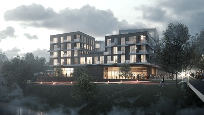 Wohn- und Geschäftsbebauung am Lindenplatz in Lübeck