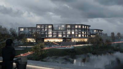 Wohn- und Geschäftsbebauung am Lindenplatz in Lübeck