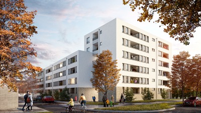 Neubau Wohngebäude 34 WE mit TG